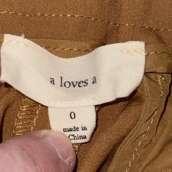 NWOT A Loves A Dark Tan Side Stripe Trousers - Picture 6 of 8